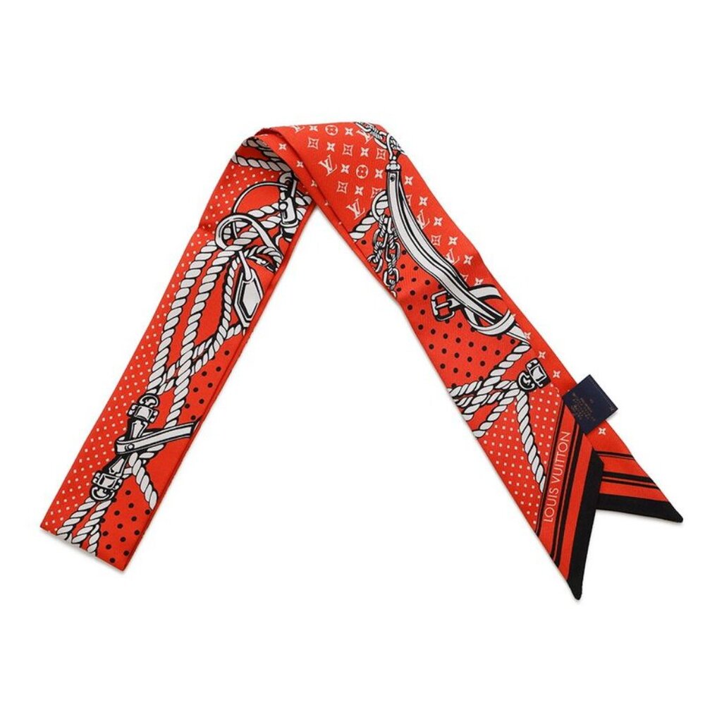 Louis Vuitton Scarf Bandeau BB Sarah Bandana Silk Vermilion - Picture 1 of 6